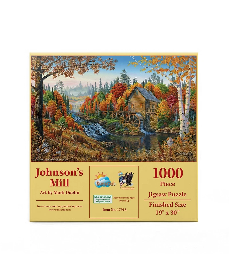 SunsOut Johnson's Mill 1000 piece Jigsaw Puzzle for Adults