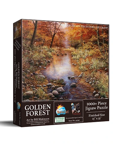 SunsOut Golden Forest 1000 piece Jigsaw Puzzle for Adults Large Pieces