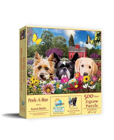 SunsOut Peek-a-Boo 500 piece Jigsaw Puzzle for Adults