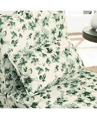 Streamdale Furniture Flannel Dining Chair - Soft Seat & Back Lumbar Pillow Living Room - Green