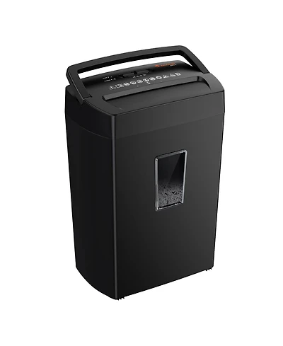 Bonsaii 12-Sheet Crosscut Shredder, P-4, 5.5Gal Bin, Shreds Paper/Cards/Mail/Staples, Heavy-Duty, Home Office
