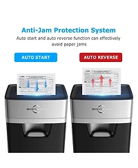 Bonsen 16-Sheet Heavy-Duty Crosscut Shredder, 60-min run, 60dB Low-Noise, 5.3Gal Bin, Anti-Jam, Quiet, Home/Office