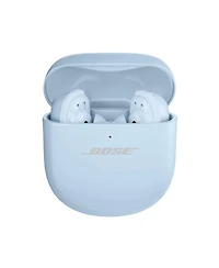 Bose QuietComfort Ultra Wireless Noise Cancelling Earbuds, Moonstone Blue, Bundle with Usb-c/Usb-a Wall Charger