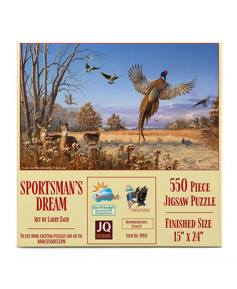 SunsOut Sportsman's Dream 550-piece Jigsaw Puzzle for Adults