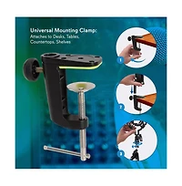 Pyle Adjustable Boom Arm Microphone Stand with Shock Mount PMKSH01