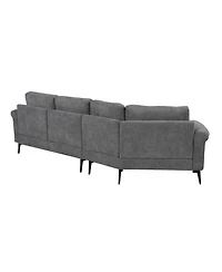 Streamdale 111" Curved Sofa with Pillows