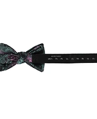 Trafalgar Men's The Arcane Storm Silk Novelty Bow Tie