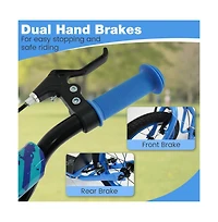 Hongge Youth Scooter with Adjustable Handlebar and Inflatable Wheels