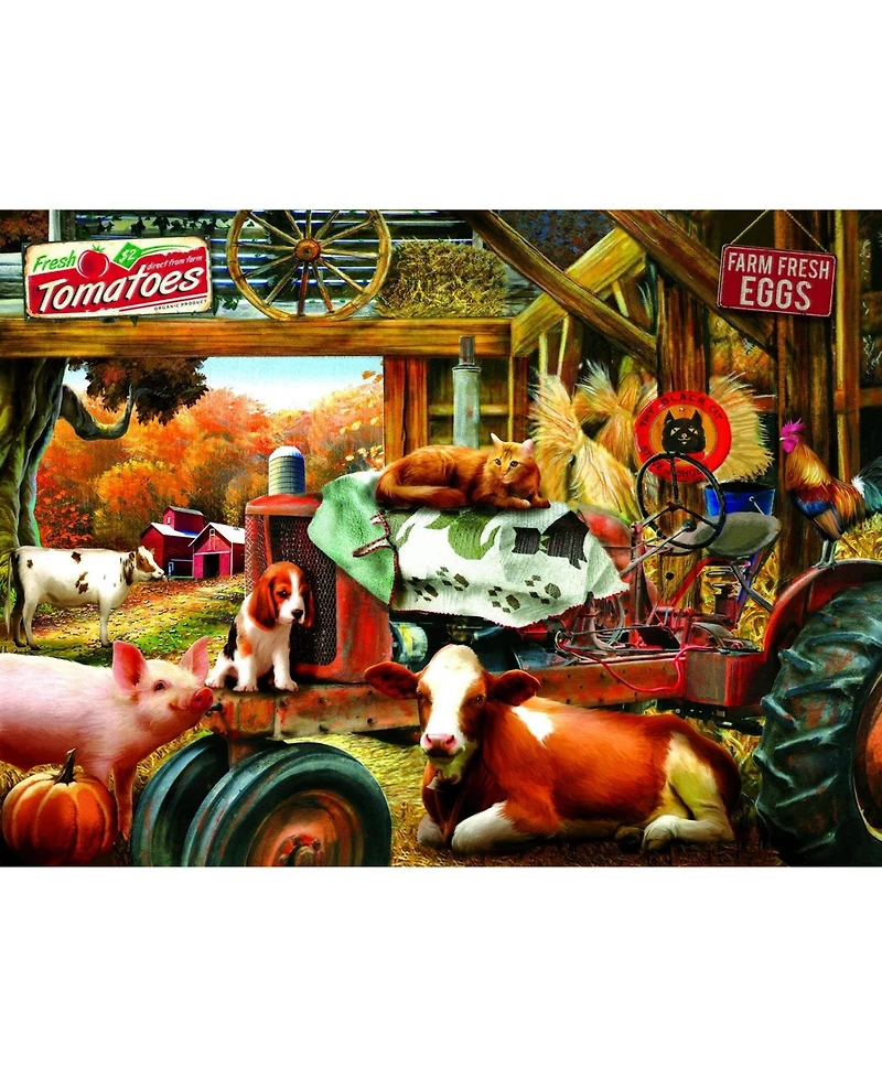 SunsOut Barnhouse Meeting 1000 piece Jigsaw Puzzle for Adults