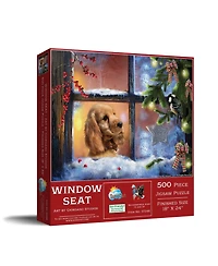 SunsOut Window Seat 500 piece Jigsaw Puzzle for Adults Christmas