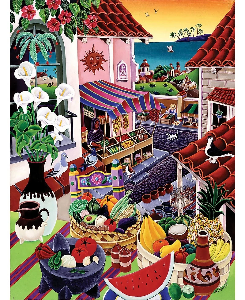 SunsOut El Mercado 500 piece Jigsaw Puzzle for Adults