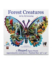 SunsOut Forest Creatures 1000 piece Jigsaw Puzzle for Adults Special Shape
