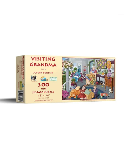 SunsOut Visiting Grandma 300 piece Jigsaw Puzzle for Adults Mothers Day