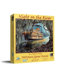 SunsOut NIght On the River 1000 piece Jigsaw Puzzle for Adults
