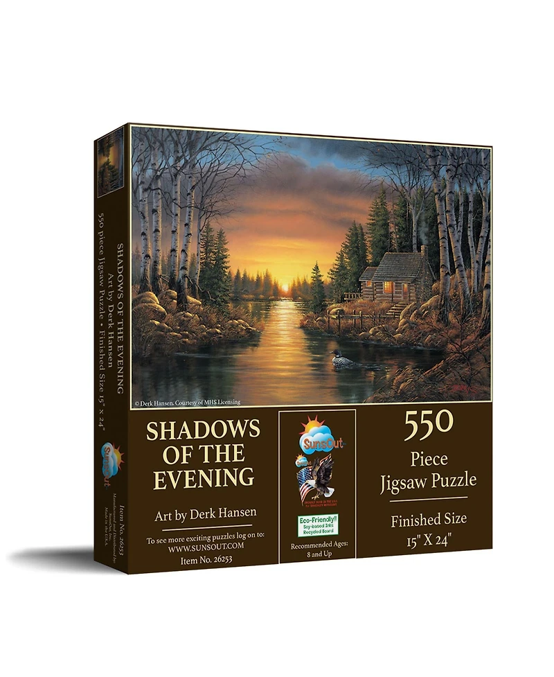 SunsOut Shadows of the Evening 550 piece Jigsaw Puzzle for Adults