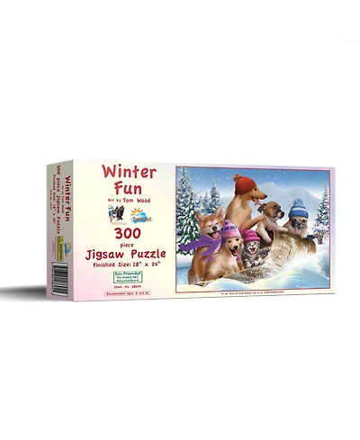 SunsOut Winter Fun 300 piece Jigsaw Puzzle for Adults