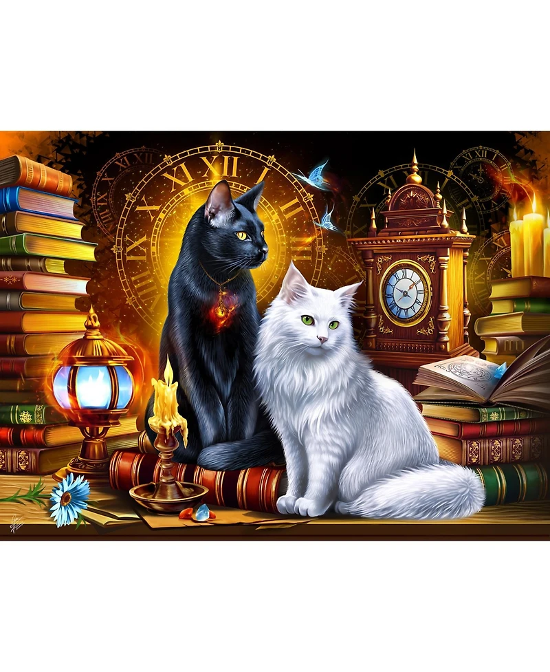 SunsOut Cats and Clocks 1000 piece Jigsaw Puzzle for Adults