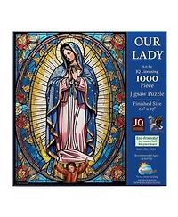 SunsOut Stained Glass Our Lady 1000 piece Jigsaw Puzzle for Adults