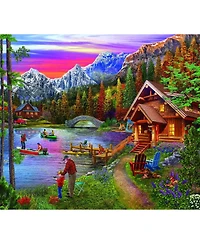 SunsOut Stone Bridge Lake 300 piece Jigsaw Puzzle for Adults