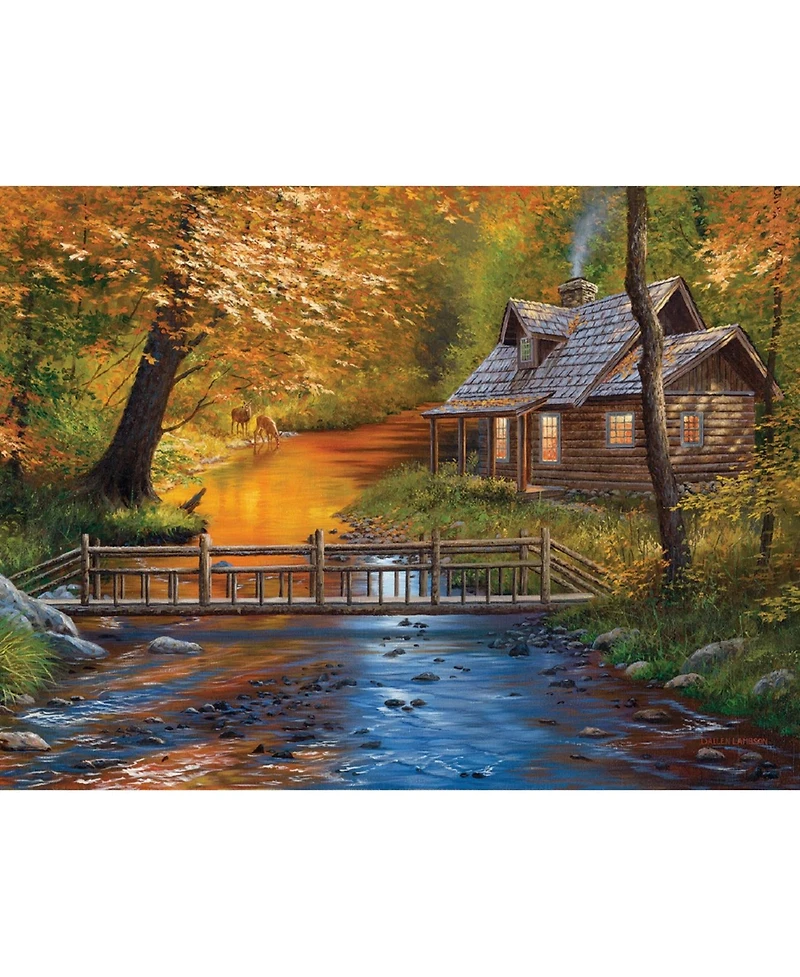 SunsOut Creekside Neighbors 500 piece Jigsaw Puzzle for Adults
