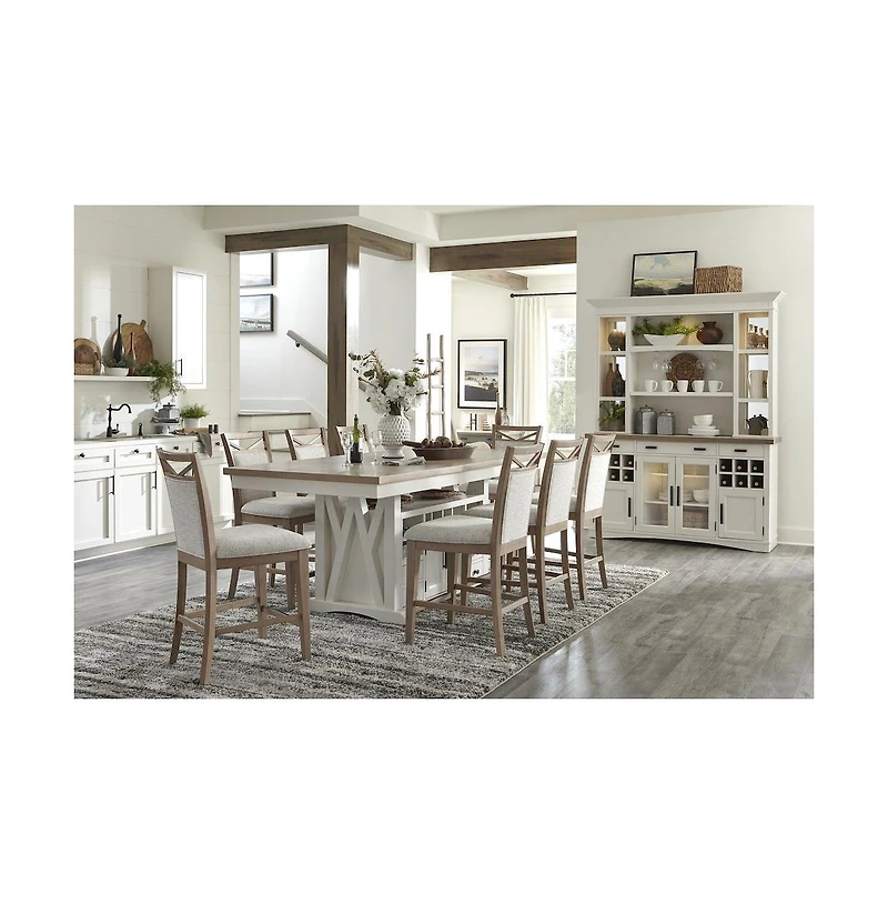 Parker House Furniture Americana Modern Dining Upholstered Counter Chair Two Pack