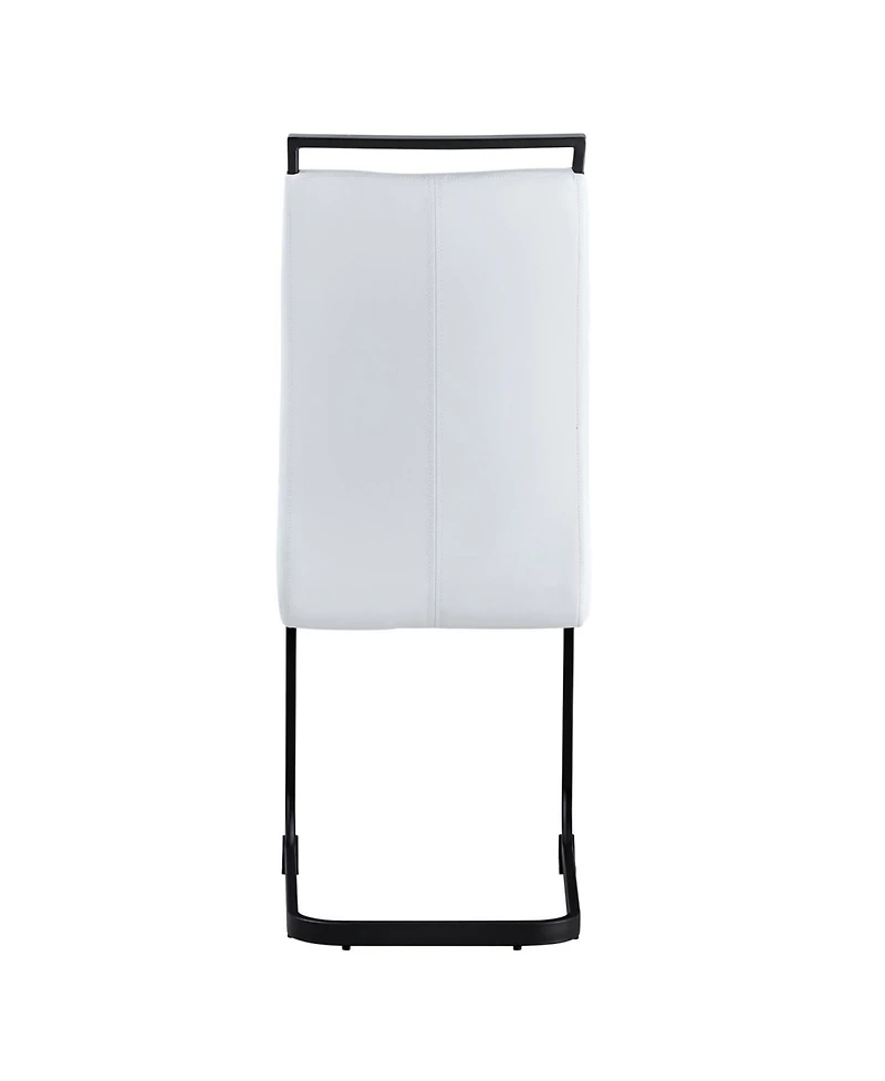 Streamdale FurniturePU Leather Dining Chair Set of 2