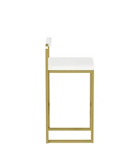 Streamdale Furniture Streamdale Velvet Bar Stools Set of 2