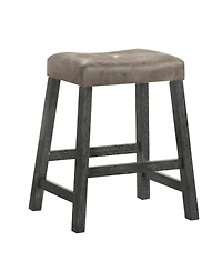 Streamdale Furniture Rustic Backless Counter Stool Set of 2 - 25" Farmhouse Barstools