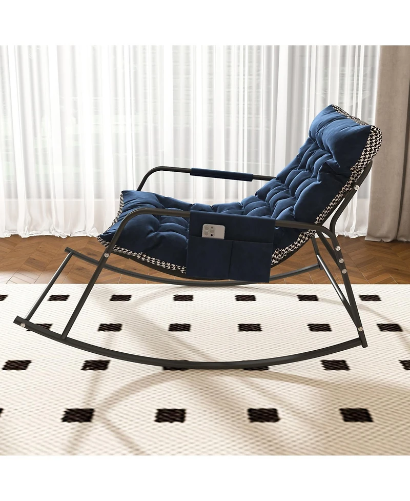 Streamdale Furniture Rocking Chair with Cushions, Storage & Armrests.