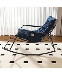Streamdale Furniture Rocking Chair with Cushions, Storage & Armrests.