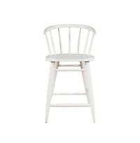 Jofran Fitz Traditional Solid Wood Curved Back Spindle Counter Stool