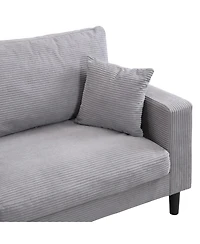 Streamdale Furniture High-Resilience 3-Seater Sofa, Modern Upholstered Sofa