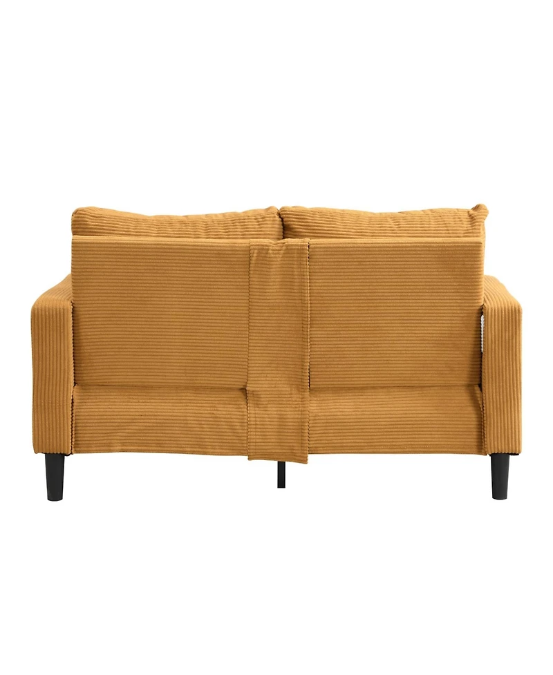Streamdale Furniture 57" Modern 2-Seat Sofa - Orange