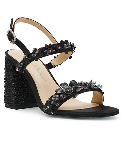 Betsey Johnson Women's Drue Block Heel Dress Sandals