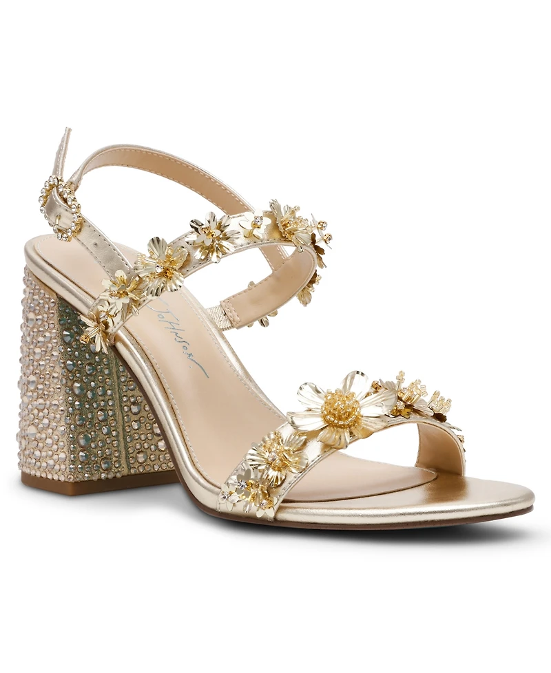 Betsey Johnson Women's Drue Block Heel Dress Sandals