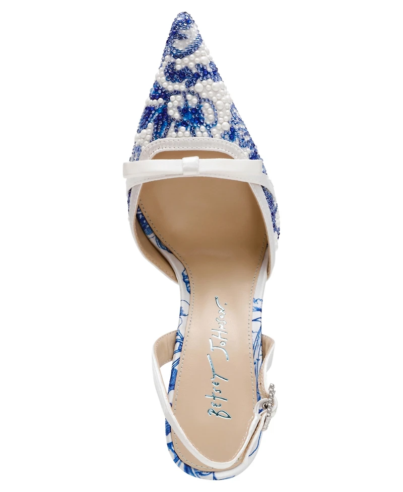 Betsey Johnson Women's Roza Stiletto Ankle Strap Pumps