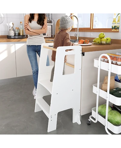 Streamdale Furniture Kids Standing Tower - Adjustable Kitchen Step Stool