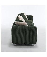 Streamdale Furniture 114" Corduroy Three-Seater Sofa & Durable