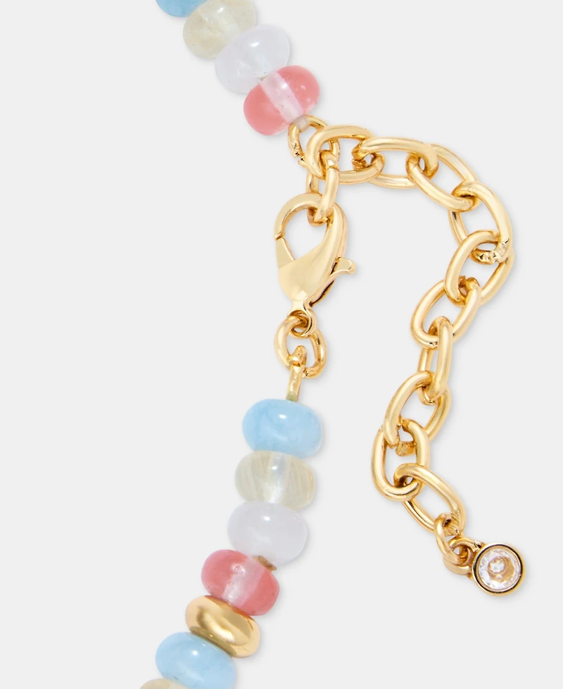 On 34th Sea Charm Beaded Statement Necklace, 16" + 3" extender, Macy's Exclusive