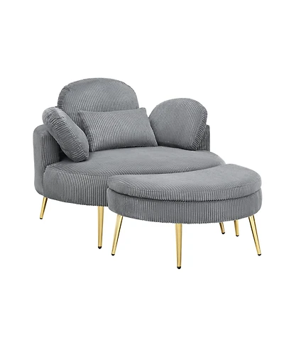 Streamdale 43" Grey Comfortable Chair - Meeting, Living, Bedroom