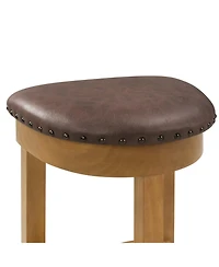 Streamdale Bar Table Set with 3 Stools - Counter Height, Natural