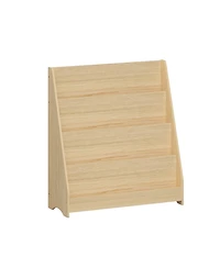 Streamdale 4-Tier Kids Bookshelf, Toddler Book Display, Natural