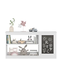 Streamdale Kids Bookshelf Toy Storage Cabinet Chalkboard - White Organizer
