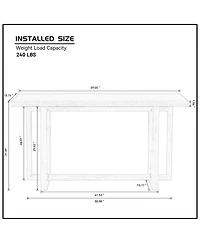 Streamdale Furniture Mdf Console Table - Narrow Entryway/Hallway - Oak