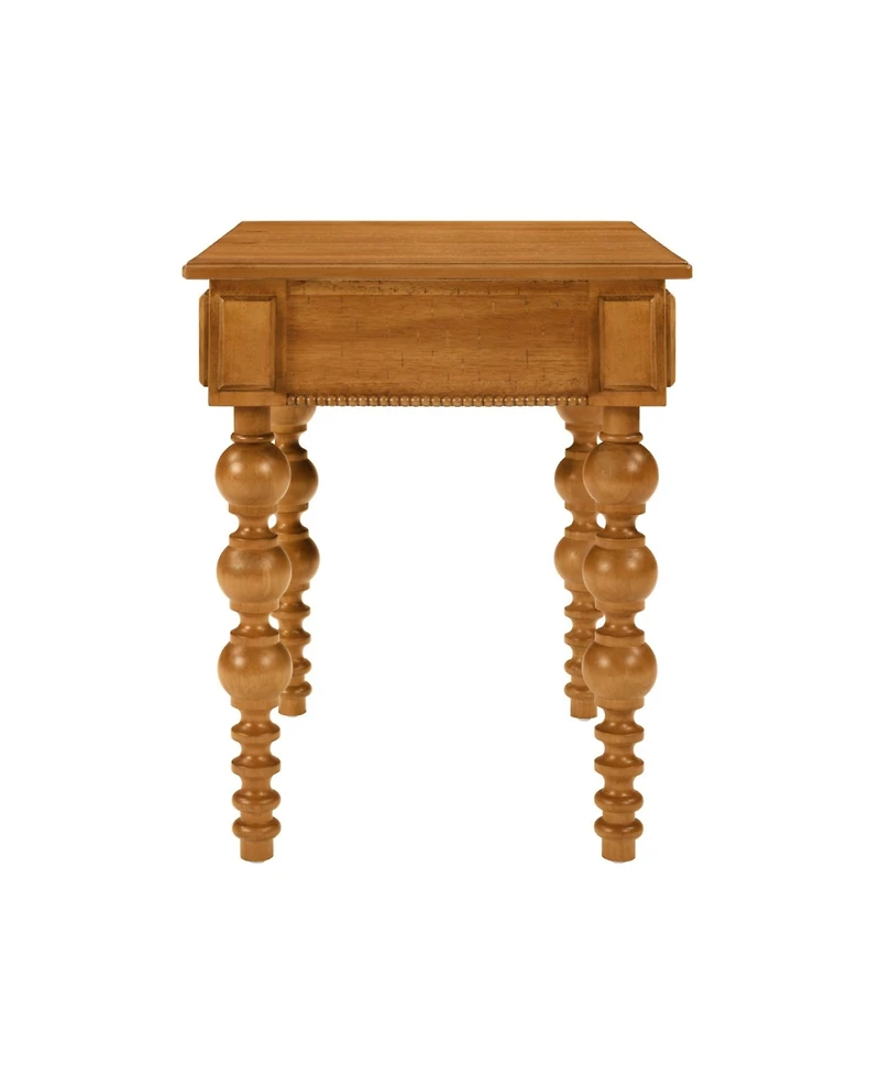 Streamdale Furniture Solid Wood End Table with Drawer, Narrow Sofa Side