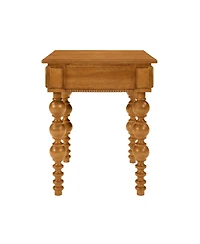 Streamdale Furniture Solid Wood End Table with Drawer, Narrow Sofa Side