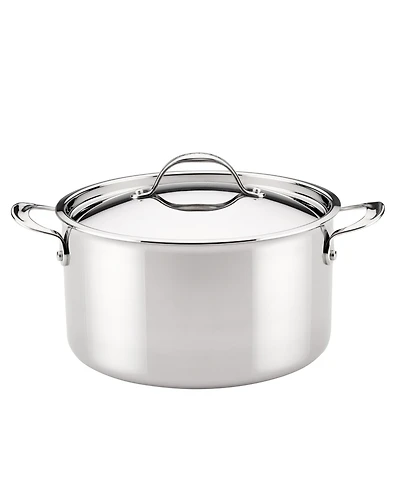 Anolon EverLast Stainless Steel 10.75" Tri-Ply Clad Stockpot