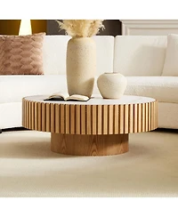 Streamdale Furniture Nesting Round Sintered Stone Coffee Table