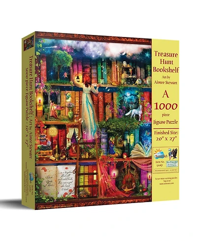 SunsOut Treasure Hunt Bookshelf 1000 piece Jigsaw Puzzle for Adults