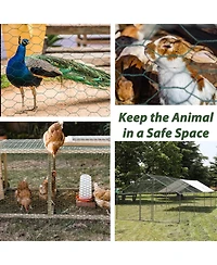 Streamdale Furniture Galvanized Hex Chicken Wire for Garden and Coop